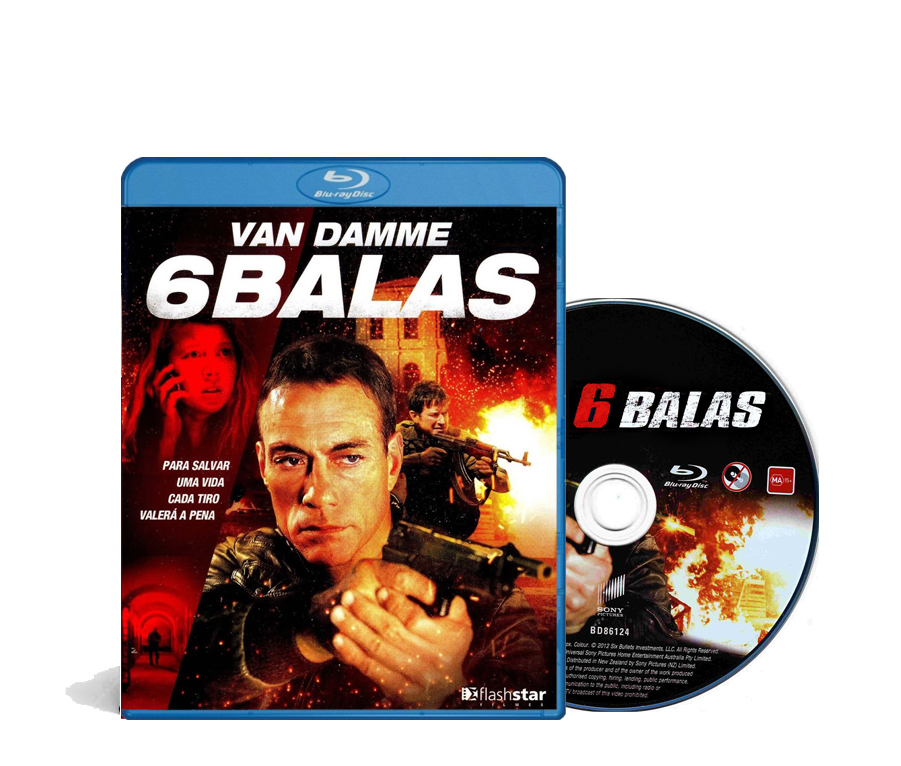 6 Balas - Bluray - Van Damme - Dublado